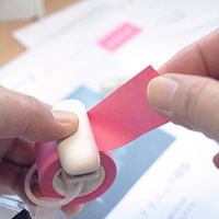 ロルフミニ ハイスタンダード クリップ型カッター付き 25mm幅×8m パステルイエロー 1712-0013-0360（直送品）