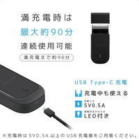 カシムラ シェーバー/ヒゲ剃りType-C NKJ-183 1個（直送品）