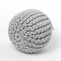 ローププフ グレー　クッションスツール　 LAKOLE/ラコレ