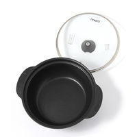 IHアルミ両手鍋 26cm ブラック LAKOLE/ラコレ