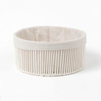 ロープ収納ボックス ラウンド(L) アイボリー LAKOLE/ラコレ