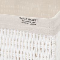 ペーパー収納ボックス(横ハーフ) アイボリー LAKOLE/ラコレ