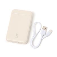 ケーブルモバイルバッテリー アイボリー LAKOLE/ラコレ
