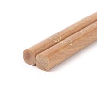 ウッドGOLD箔箸 ナチュラル ゴハン LAKOLE/ラコレ