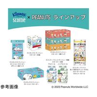 日本製紙クレシア スコッティ ティシュースヌーピー 1セット(3箱×6パック入) 41337X6 1セット(18箱) 69-6980-68（直送品）