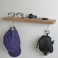 和気産業 石膏ボードにつく棚受 シングル+フック 白 TK-83 1セット(8個)（直送品）