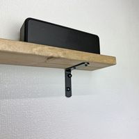 和気産業 石膏ボードにつく棚受 シングル 黒 TK-90 1セット(9個)（直送品）