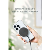 ワイヤレス充電器 Qi2 25W 卓上パッド マグネット式 高速充電 ブラック EC-MA12BK エレコム 1個（直送品）