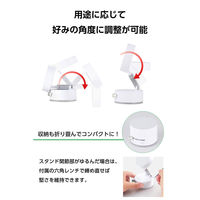 スマホホルダー マグネット MagSafe対応 真空吸盤固定 ホワイト P-DSMSCWWH エレコム 1個（直送品）