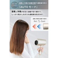 ドライヤー 大風量 速乾 温度センサー 熱ダメージ配慮 マイナスイオン 1300W ゴールド TD713A-N テスコム 1個（直送品）