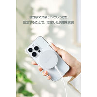 ワイヤレス充電器 Qi2 25W 卓上パッド マグネット式 高速充電 シルバー W-MA12SV エレコム 1個（直送品）