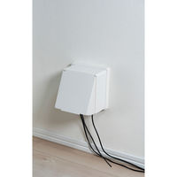 朝日電器 安全コンセントカバー 2連用 ホワイト AN-C02B(W) 1個（直送品）