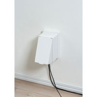 朝日電器 安全コンセントカバー 1連用 ホワイト AN-C01B(W) 1個（直送品）