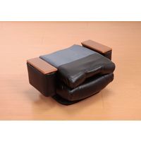 ファミリー・ライフ 天然木肘付きリクライニング回転座椅子HB ブラウン 0400920 1個（直送品）