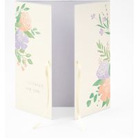 デザインフィル カラー色紙 両開き リボン 花柄 33265006 1個