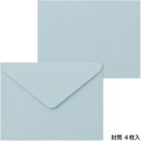 デザインフィル レターセット 活版 ダイカット リース柄 青 86490006 1セット(1個×3)