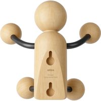 アントレックス Umbra ウッディ ウォールフック 幅170×奥行100×高さ140mm ブラック/ナチュラル 1個（直送品）