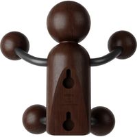 アントレックス Umbra ウッディ ウォールフック 幅170×奥行100×高さ140mm ブラック/ウォルナット 1個（直送品）