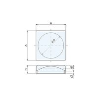 ナベヤ 防振フットフォルダ FH075 127080 1セット(6個)（直送品）