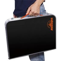 ハック 折りたたみアルミローテーブル　ブラック　60cm 2923 1個（直送品）