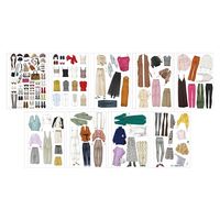 コクヨ WORK×CREATEシリーズ ファッションコーデブック3 シールブック KE-WC64 1冊