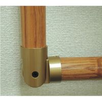 OMSORG(オムソリ) オムソリPRO手すり3565シリーズ  丸棒(自在)コーナー金具 35 ゴールド KM35JB-G 1個（直送品）