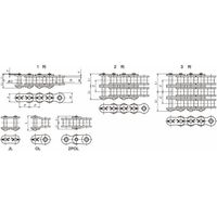 椿本チエイン (株)椿本チエイン RSローラチェーン RS160ー3ーCPーL 1セット(3L)（直送品）