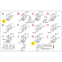 サワタ えびがに2号J(150個入)C型鋼・H型鋼兼用タイプ 1100100020052 1ケース(150個入)（直送品）