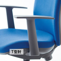 アイコ(AICO) オフィスチェア ローバック T型肘付 防汚性布張り仕様 OA-2115TJ(FG3)GR 1脚（直送品）