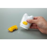 マリン商事 電動爪切り 爪磨きプラス イエロー×ホワイト a25354 1個