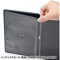 サンワサプライ DVDトールケース(1枚収納・10枚セット・ブラック) DVD-TN1-10BKN 1個