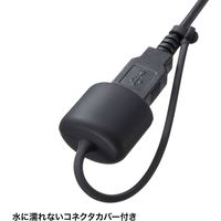 有線キーボード　ラバースイッチ　抗菌防水防塵仕様　スタンダード　ブラック　SKB-BS7BK　サンワサプライ　1個（直送品）