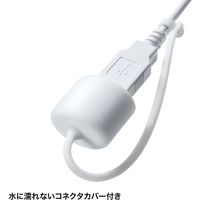 有線キーボード　ラバースイッチ　抗菌防水防塵仕様　スタンダード　ホワイト　SKB-BS7W　サンワサプライ　1個（直送品）