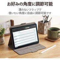 iPad mini 2021 第6世代 8.3インチ ケース レザー 手帳 ネイビー TB-A21SWVFUNV エレコム 1個（直送品）