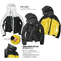 おたふく手袋 fubar FB-221高撥水フルジップパーカー黒白L　1着（直送品）