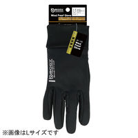 おたふく手袋 全面防風グローブ ブラック M JW-140 1双