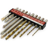 iHelp ビットと鉄工ドリル10点セット IH-704 1セット