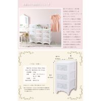 アイ・エル・シー ドレスチェスト5段パールホワイト DPC-05-PW 2個セット（直送品）