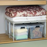 アイ・エル・シー 伸縮機能付き押し入れ整理棚2台組 NI-002N 2個セット（直送品）