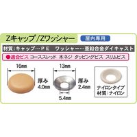 ダンドリビス DANDORI VIS Zキャップ&ワッシャーセット KID'sカラーシリーズ Z844 ライトパープル ブリスター 1パック（直送品）