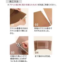 ダンドリビス DANDORI VIS アクリル蝶番 3mm用 ブリスター 1パック（直送品）