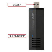 無線LAN子機 エアーステーション Wi-Fi6 11ax/ac/n/a/g/b WI-U3-1200AX2 1個 バッファロー