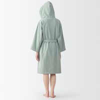 無印良品 ガーゼパイルバスガウン 男女兼用ＬーＸＬ ライトグリーン 良品計画