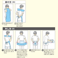 サラヤ プラスチックエプロン　ワイド　ピンク 使い捨て　袖なし　ポリエチレン素材 51198 1箱（70枚入）