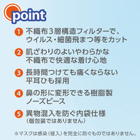 サラヤ サージカルマスクＳＦ　3層式　使い捨て　不織布　50980 1箱（50枚入）