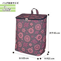 スワン SAXON cue 2way ショッピングキャリーバッグ 5245 黒/花 1個（直送品）