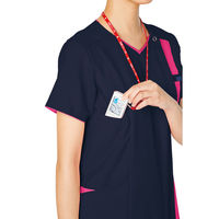 フォーク レディスジップスクラブ ブラック×サックス 4L 7023SC-9-4L 1枚（直送品）