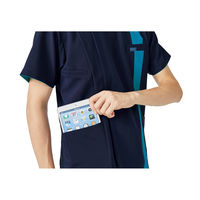 フォーク メンズジップスクラブ サックス×ダークネイビー S 7058SC-2-S 1枚（直送品）