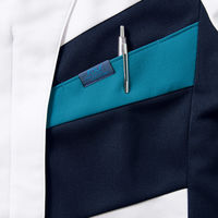 フォーク ジップスクラブ ダークネイビー×シアンブルー S 7120SC-17-S 1枚（直送品）