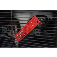 ボルトスター 整備現場 作業現場向け シリコン製 ボルト・ビス紛失防止用ホルダーシート 203×50mm カラビナ付 レッド BTSー100（直送品）